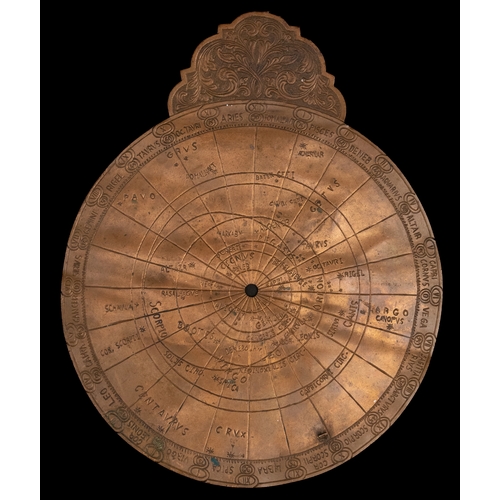 327 - A Lot of 5 Continental Brass or Copper Astrolabe Plates, 18-19th Century.

Larger Astrolabe D: Appro... 