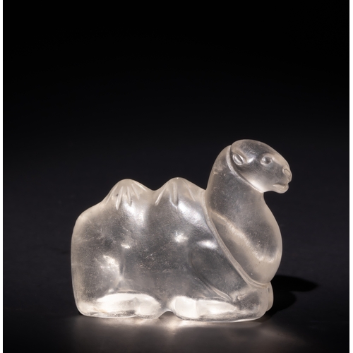 108 - An Islamic Rock Crystal Camel Figure.

This finely crafted Islamic rock crystal figure depicts a cam... 