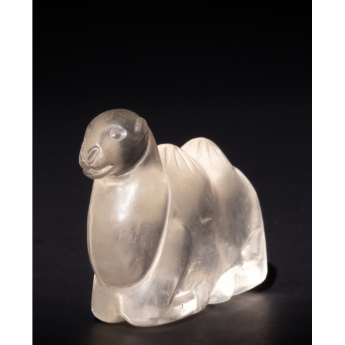 108 - An Islamic Rock Crystal Camel Figure.

This finely crafted Islamic rock crystal figure depicts a cam... 