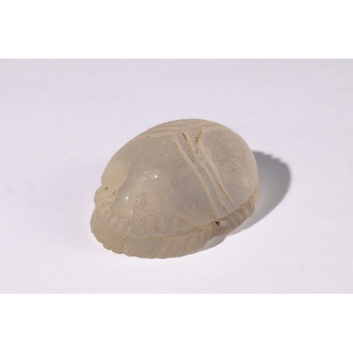 335 - **NO RESERVE**

An Egyptian Carved Crystal Scarab Amulet, Possibly Ancient.

This Egyptian Scarab Am... 