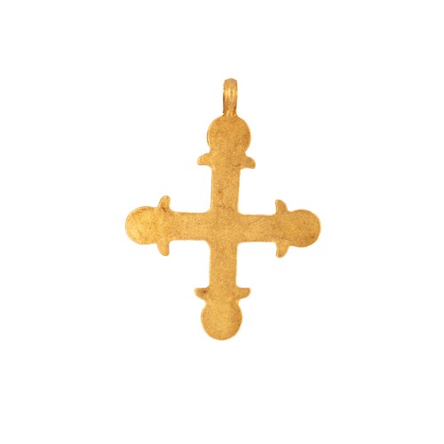 25 - A Late Byzantine Gold Cross with Geometric Design, 14th Century or Later.

This late Byzantine gold ... 