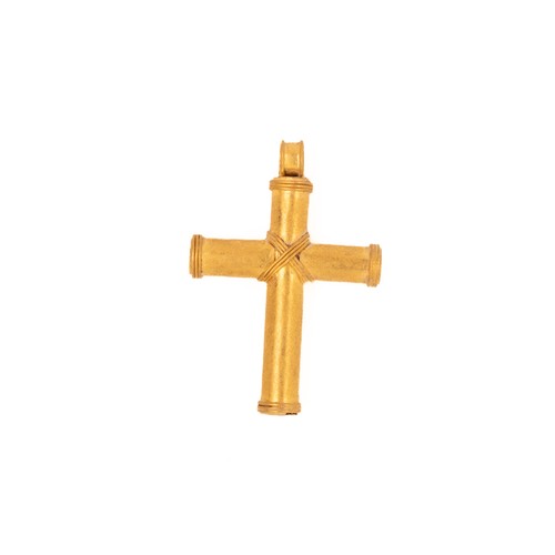 27 - An Early Byzantine Gold Cross Pendant, 2nd Century or Later.

An early Byzantine gold cross pendant,... 