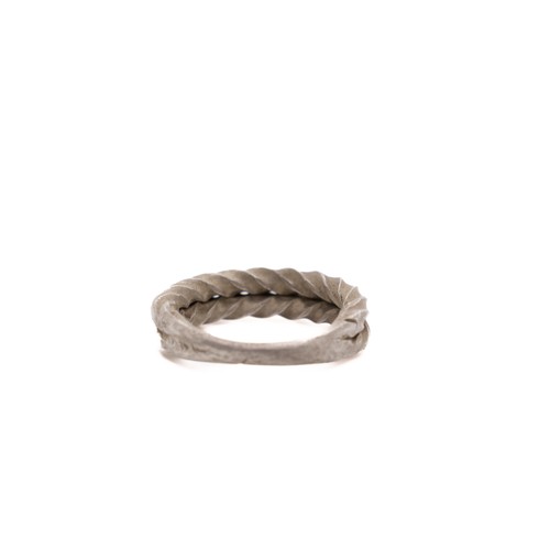 58 - A Viking Silver Braided Ring.

A Viking silver ring, featuring a distinctive braided design. The twi... 