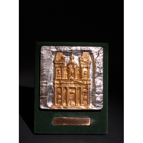 338 - **NO RESERVE** 

A Petra Jordan Relief Plaque Depicting Al-Khazneh.

A detailed relief plaque depict... 