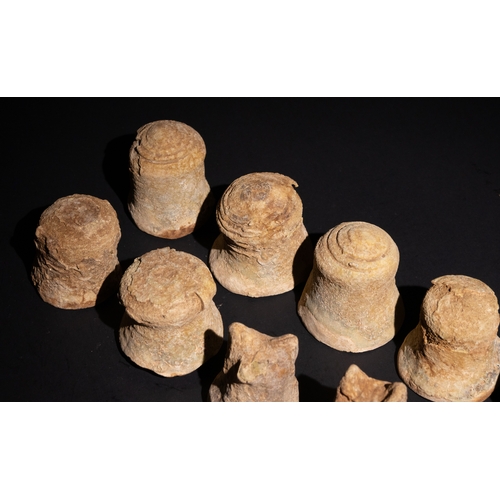 67 - A Set of Islamic Terracotta Chess Pieces, 9-10th Century.

The set includes uniquely crafted forms, ... 