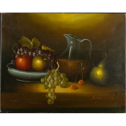 340 - **NO RESERVE**

A Still Life Painting, Signed Lower Right.

A still life composition featuring a vib... 