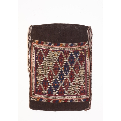 145 - A Khorjin Saddle Bag Panel with Geometric Diamond Motifs.

A panel from a traditional Khorjin saddle... 