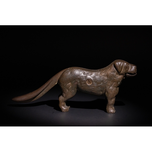 305 - **NO RESERVE**

A Bronze Dog Nutcracker, Circa Early 20th Century.

This bronze nutcracker sculpted ... 