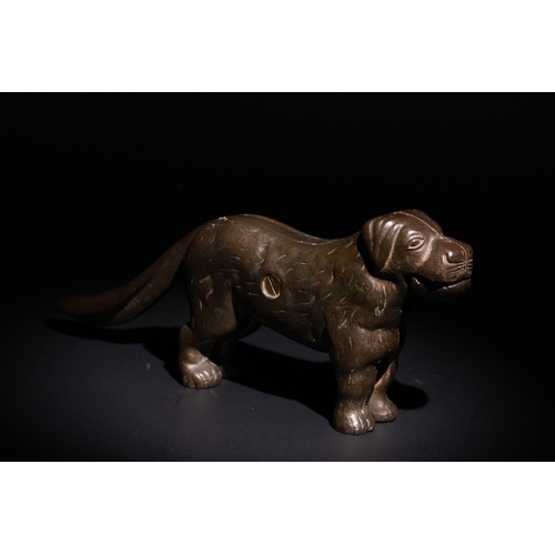 305 - **NO RESERVE**

A Bronze Dog Nutcracker, Circa Early 20th Century.

This bronze nutcracker sculpted ... 