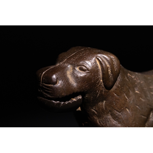 305 - **NO RESERVE**

A Bronze Dog Nutcracker, Circa Early 20th Century.

This bronze nutcracker sculpted ... 