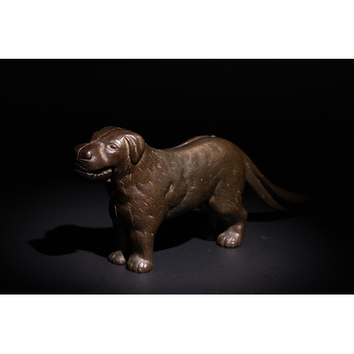 305 - **NO RESERVE**

A Bronze Dog Nutcracker, Circa Early 20th Century.

This bronze nutcracker sculpted ... 