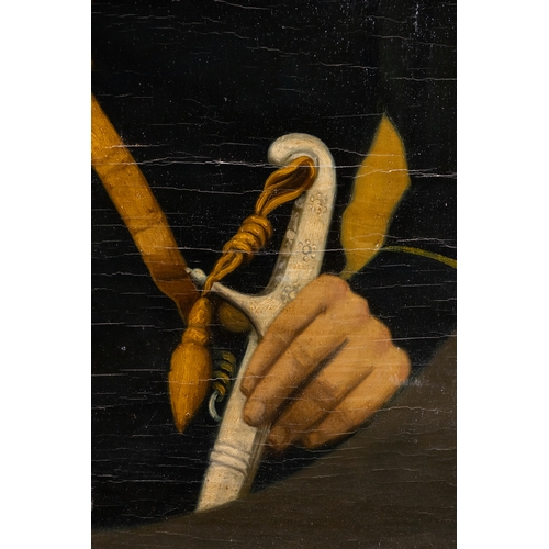 7 - A Portrait of Zill al-Sultan in Military Dress, Early 20th Century.

A finely executed oil on canvas... 