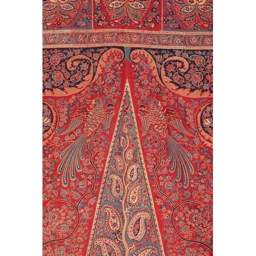 8 - A Persian Qalamkar Cotton Textile with Cypress and Peacock Motif, 18th–19th Century.

A large Persia... 