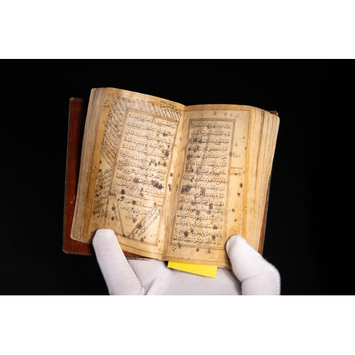 13 - A Qajar Illuminated Qur’an Manuscript on Paper, Iran, 19th Century.

An Arabic-Persian Qur’an manusc... 