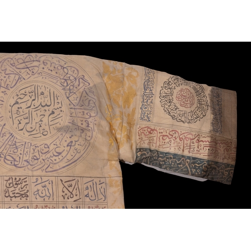 17 - An Ottoman Talismanic Shirt with Qur'anic Inscriptions.

An Ottoman talismanic shirt composed of fin... 