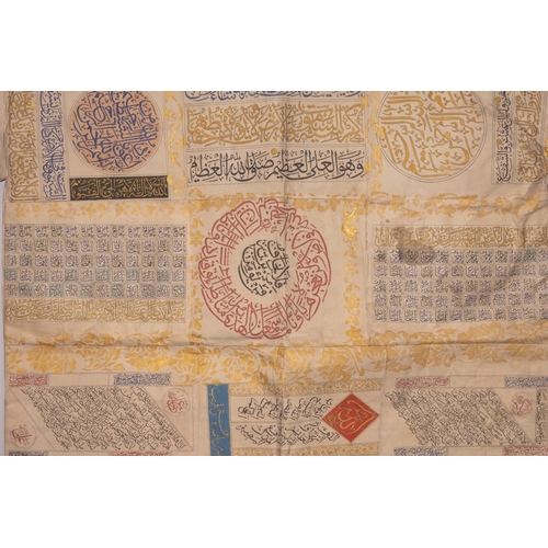 17 - An Ottoman Talismanic Shirt with Qur'anic Inscriptions.

An Ottoman talismanic shirt composed of fin... 