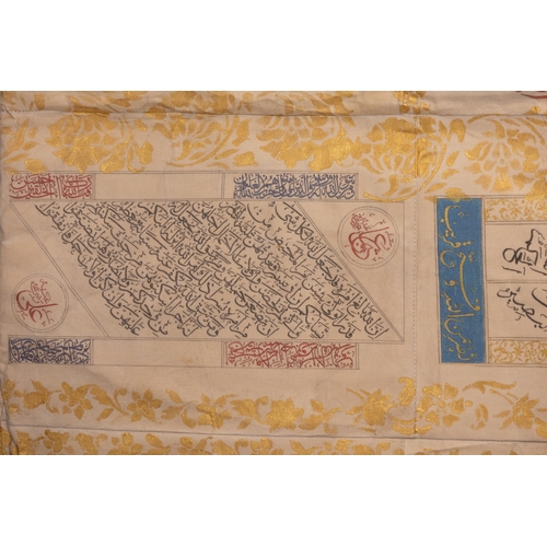 17 - An Ottoman Talismanic Shirt with Qur'anic Inscriptions.

An Ottoman talismanic shirt composed of fin... 