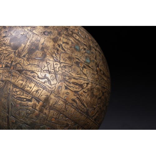 19 - An Indo-Persian Brass Celestial Globe with Arabic Inscriptions.

A finely engraved Indo-Persian bras... 