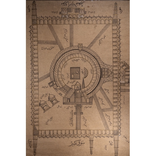 29 - An Ottoman Architectural Drawing of the Masjid al-Haram.

An Ottoman pen-on-paper architectural rend... 