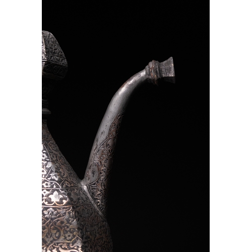 37 - A Safavid Tinned Copper Ewer with Basin, 17th Century.

This Safavid set comprises a tinned copper e... 