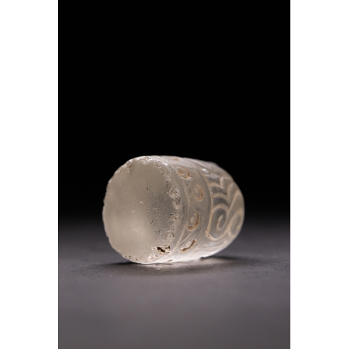 44 - A Fatimid Rock Crystal Chess Piece, 11th–12th Century.

A rock crystal chess piece of rounded cylind... 