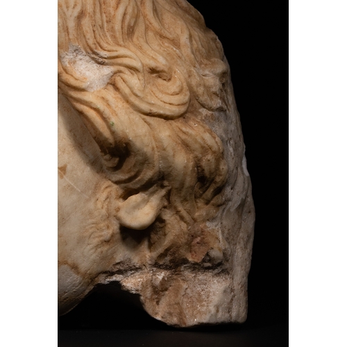 20 - A Roman Marble Head Depicting Antinous, 2nd Century AD.

A finely carved Roman marble head represent... 