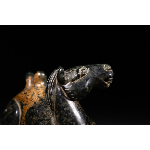 339 - A Chinese Hetian Jade Recumbent Two-Humped Camel - A Chinese Hetian Jade Recumbent Two-Humped Camel.... 