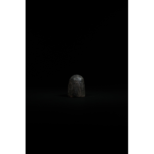 196 - A Glazed Ceramic Chess Piece, Possibly Fatimid 12th Century.

A ceramic chess piece of domed form, d... 