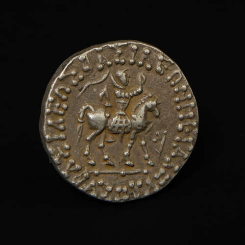 17 - An Indo-Scythian Coin of Azes II (c. 35–12 BC).

A silver drachm attributed to the Indo-Scythian rul... 