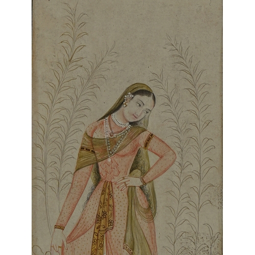 114 - An Indian Miniature Painting from the Kishangarh School, 20th Century.

An Indian miniature painting... 