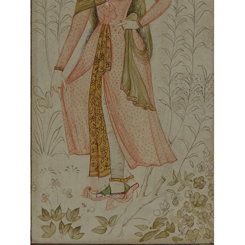114 - An Indian Miniature Painting from the Kishangarh School, 20th Century.

An Indian miniature painting... 