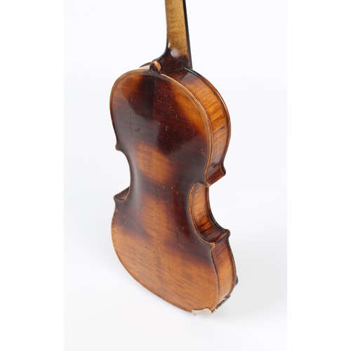 4 - Property of a gentleman - a late 19th century German violin, with old William Forster, London label,... 