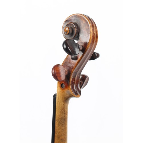 4 - Property of a gentleman - a late 19th century German violin, with old William Forster, London label,... 