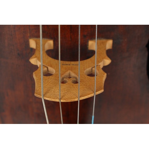 4A - Property of a deceased estate - a cello, probably late 19th century German, with bow, the bow stampe... 