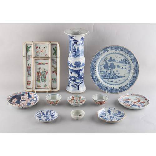 37 - Property of a gentleman - a quantity of assorted Chinese ceramics, 18th century & later, including a... 