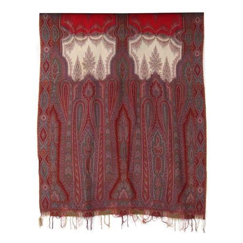 358 - Property of a gentleman - a Paisley shawl, probably late 19th century, 126 by 60ins. (320 by 152cms.... 