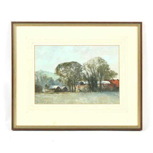 307 - Property of a deceased estate - Roy Perry RI (1935-1993) - 'DUTCH BARNS, EAST COMPTON' - oil on boar... 