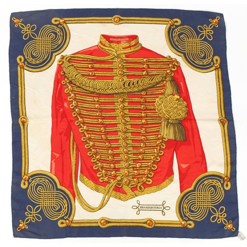 315 - Property of a lady - a Hermes silk scarf entitled 'BRANDEBOURGS'.