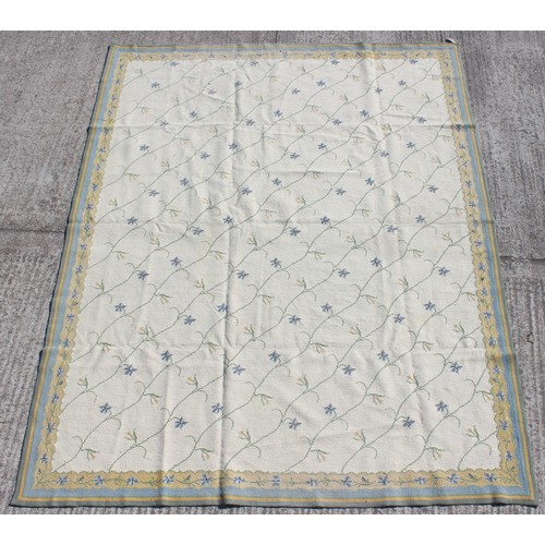 365A - Property of a gentleman - a hand-knotted woollen small carpet, possibly Indian, 121 by 95ins. (308 b... 