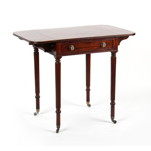 508 - Property of a gentleman - an early 19th century narrow sofa table, the drawer with interior division... 