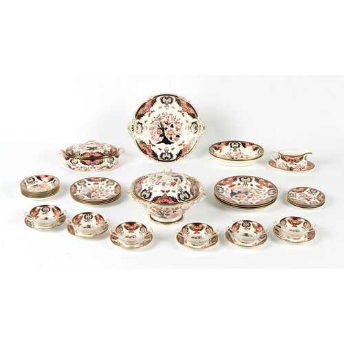 267 - Property of a deceased estate - a Royal Crown Derby imari pattern 383 thirty-six piece part dinner s... 