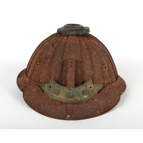 248 - Property of a lady - a Japanese Samurai kabuto helmet, Edo period, losses.