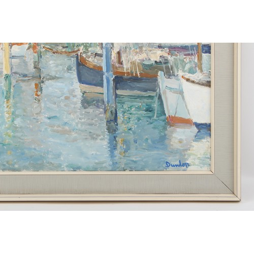 92 - ARR - Property of a gentleman - Ronald Ossory Dunlop (1894-1973) - YACHTS IN HARBOUR - oil on canvas... 