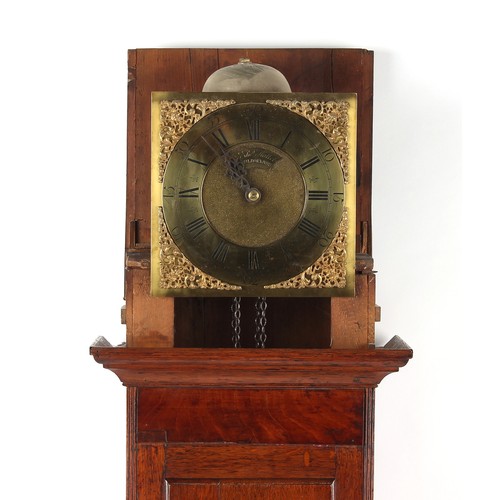 216 - Property of a gentleman - an early 19th century George IV oak & mahogany 30-hour striking longcase c... 