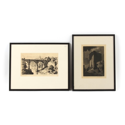 79 - Property of a deceased estate - John Lewis Stant (1905-1964) - KNARESBORO' - etching, signed in the ... 