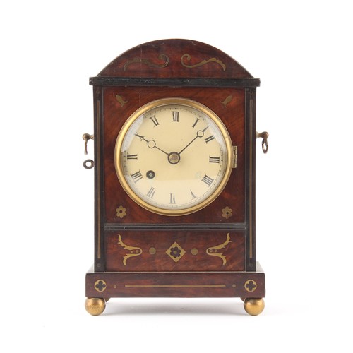 246 - The Henry & Tricia Byrom Collection - an early 19th century Regency period mahogany & brass inlaid m... 