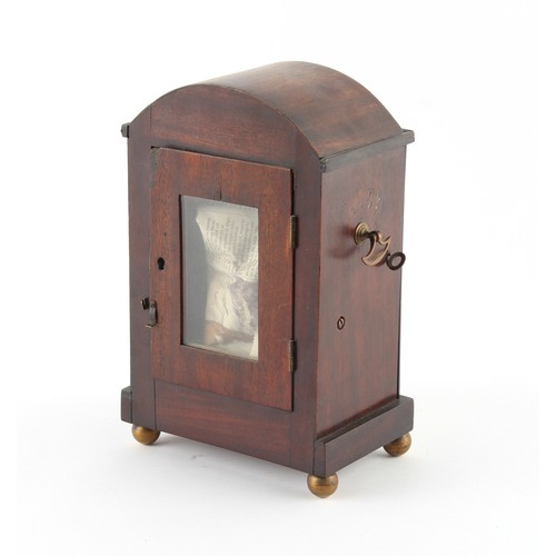 246 - The Henry & Tricia Byrom Collection - an early 19th century Regency period mahogany & brass inlaid m... 