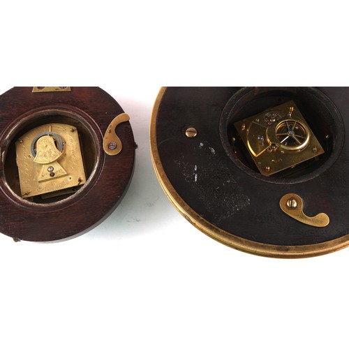 254 - The Henry & Tricia Byrom Collection - a small early 19th century George III mahogany & brass cased s... 