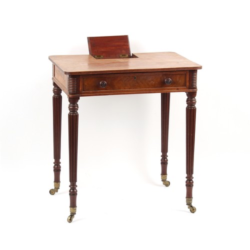 335 - Property of a gentleman - an early 19th century Regency period mahogany writing table, in the manner... 