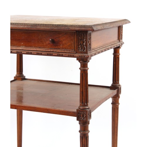 337 - Property of a gentleman - a late 19th / early 20th century Continental, probably Italian, walnut sid... 